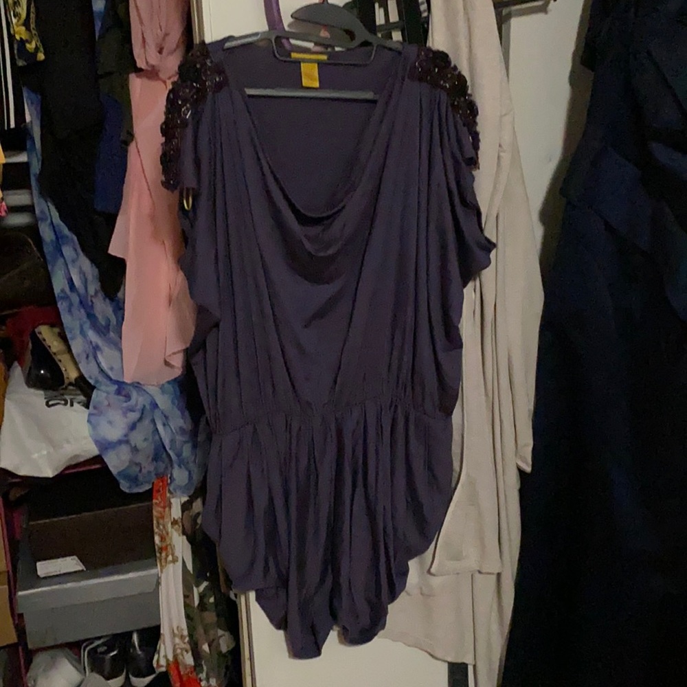 Catherine malandrino purple dress